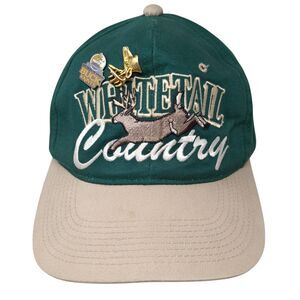Whitetail Country Snapback Hat Multi OSFA Embroidered Pins Signatures